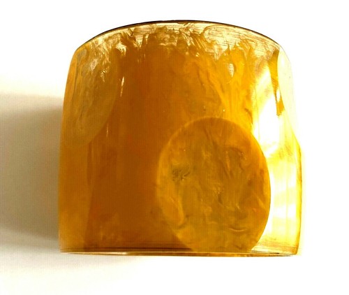 Bracelet vintage jaune - bracelet,