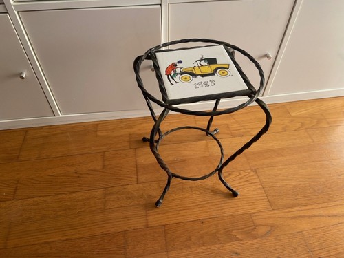 Porte plante fer - plante, forgé