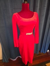 Marilyn Monroe Owned/Worn Red Velvet DRESS W/Rhinestone from Secretary May Reis