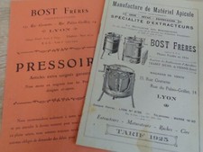 💥 Catalogue Ruche - Abeilles - Miel - 1925 - Apiculteur - Lyon Bost Frères