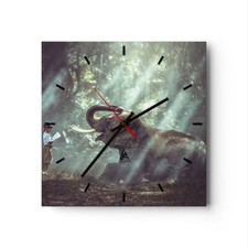 Horloge murale en verre