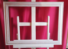 Cadre en bois ,blanc céruse