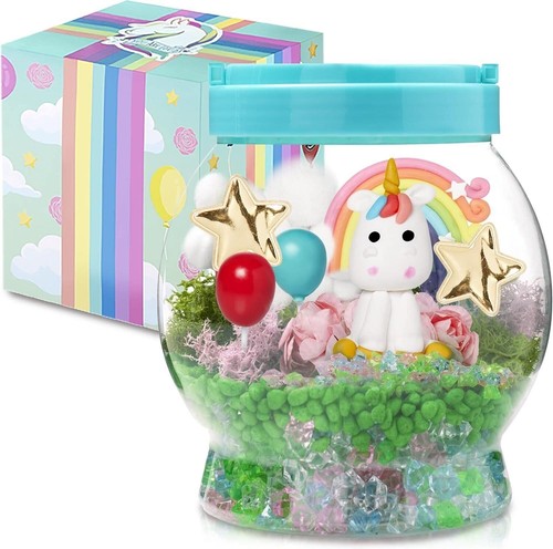 Unicorn light terrarium - unicorn, light-up