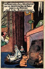 PC ADVERTISEMENT RADIATEUR A GAZ SOC. DU GAZ DE PARIS HEATING (a56964)