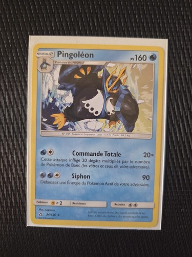 Carte pokémon rare pingoléon - pokémon,