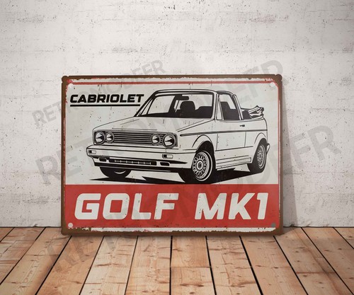 Plaque métal vintage golf - vintage,