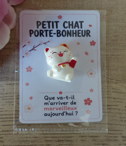 Mini chat porte‑bonheur