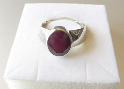 Bague rubis taille sur - 57,