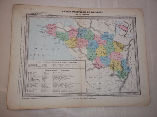 Ancienne carte bassin - carte, /