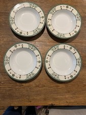 4 Christian Dior La Collection Table D'Amis Le Jardin 9" Large Rim Soup Bowls