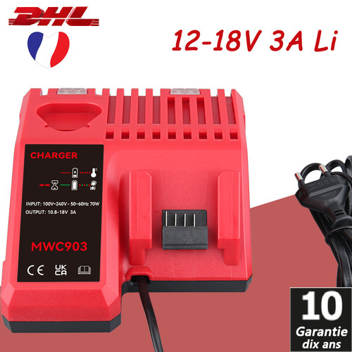 Chargeur rapide pour milwaukee - chargeur,