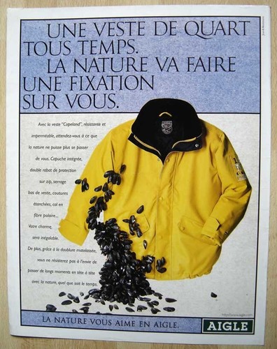Publicité papier une veste - publicité,