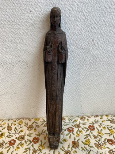 Ancienne statuette vierge - statuette,