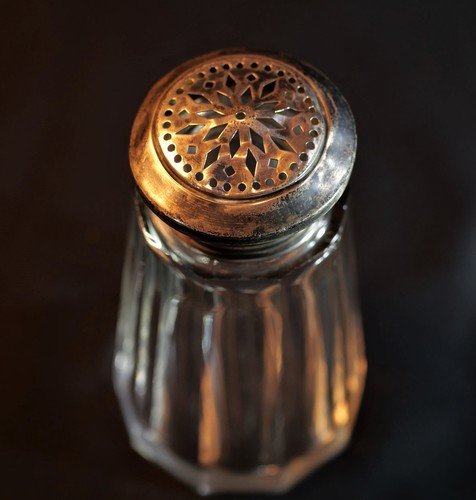 Saupoudreuse cristal argent - saupoudreuse,