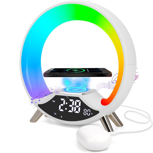Réveil lumineux 15w chargeur - réveil,