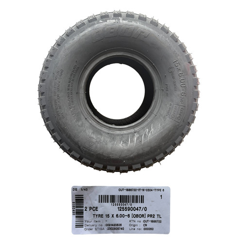 Pneumatique stiga 15x6 - stiga, 15x6.00