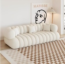 canapé design blanc, état