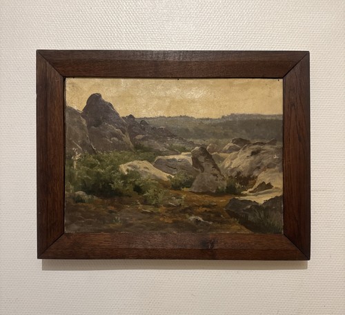 Ancien tableau huile sur toile - ancien,