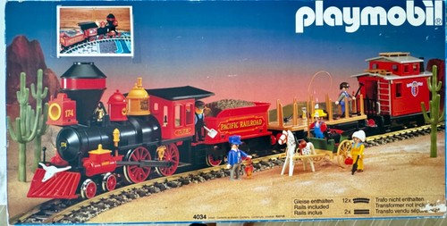 Train western playmobil - western,