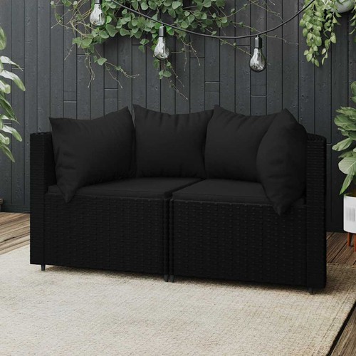 Salon jardin avec coussins - salon,