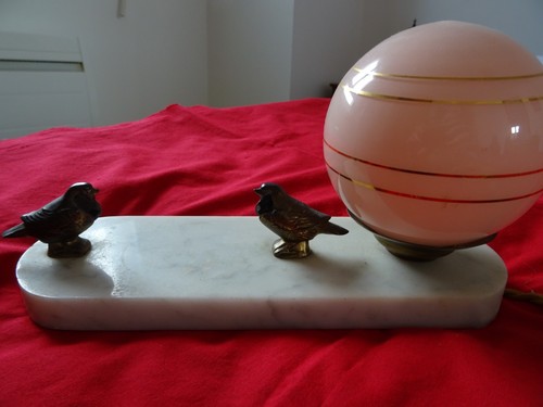 Ancienne lampe style art - de,