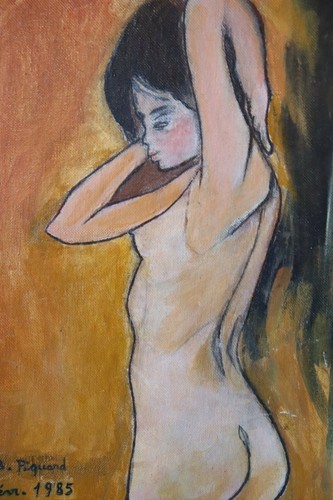 Petit tableau érotique huile - érotique,