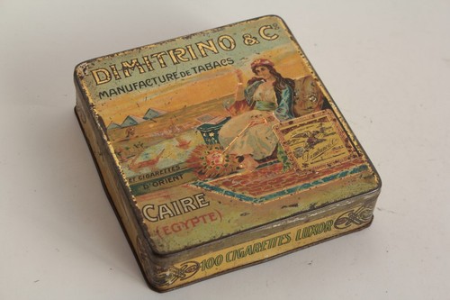 Boîte cigarettes tôle - boîte, à