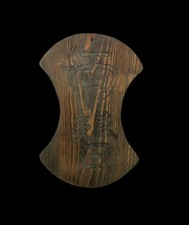 Ancien Japonais en Bois Panneau Money-Exchange Boutique Meij Hauteur: 59cm 2.1kg