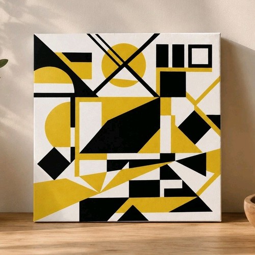 Tableau abstrait géométrique