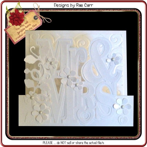 Wedding card file for cricut - wedding,