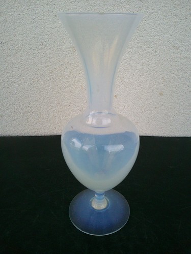 Vase opaline bleu jolie - vase, en