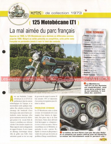 Motobecane 125 lt1 - 125, 1973
