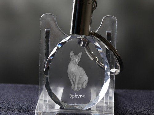 Sphynx chat cristal - sphynx,, rond