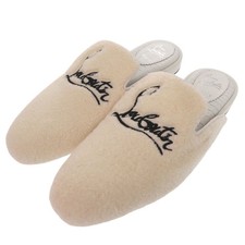 AUTHENTIC Christian Louboutin Room shoes crocodile embossed COOLITO DONNA FLAT