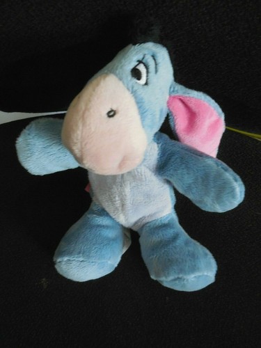 Doudou peluche bourriquet - doudou, bleu