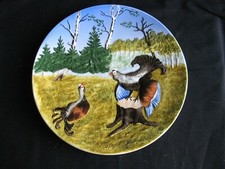 Beautiful Schramberg SMF Majolika Turkey Majolica Large Majolica Plate