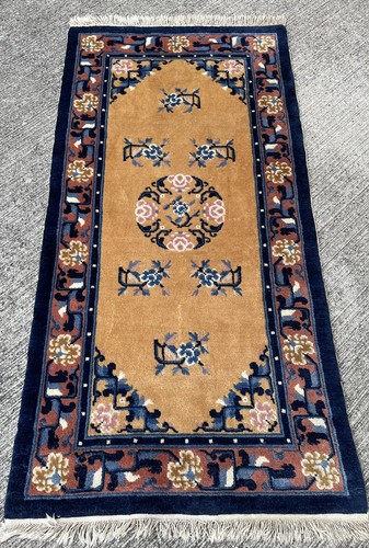 Ancien tapis 140x70cm chinois - ancien,