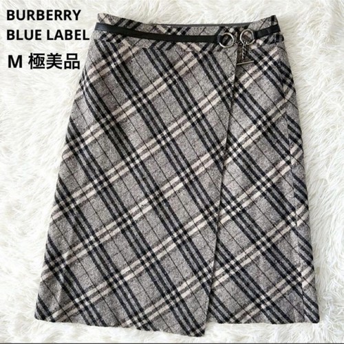 Jupe laine burberry blue - burberry,