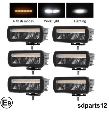 Phare travail led 12 24v - 6x,