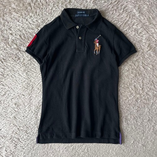 Polo noir vintage ralph lauren - vintage,