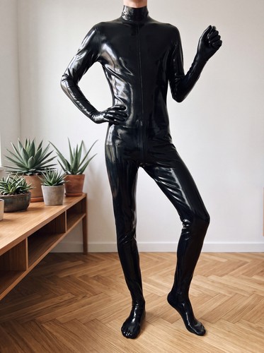 Neuf catsuit latex - neuf, noir