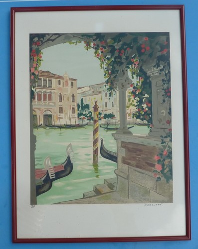 Lithographie venise - lithographie,