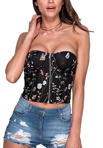 Bustier corset femme noir - corset,