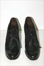 HESCHUNG Escarpins à Pampilles Tout Cuir Velours T 3.5 UK / 36 FR TTBE