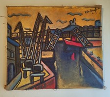 Port De Marseille huile sur