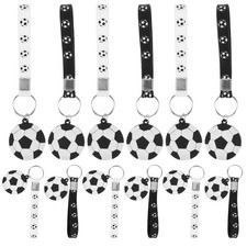  12 Pcs Mini Porte-clés De Football Décor La Chaîne Keychains Sportiels