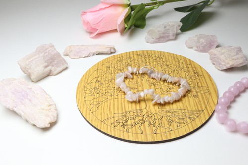 Bracelet kunzite baroque - kunzite,
