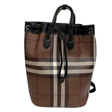 BURBERRY Drawstring Backpack 2way Tote Bag Nova Check Backpack Daypack Brown