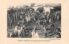 CPA MOROCCO DIRTY HASSANI WOODEN HORSE HANDLING (FAIR GAMES FAIR