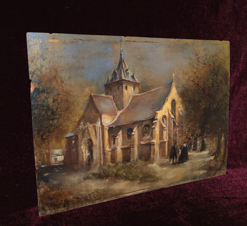 Tableau ancien peinture - peinture, huile